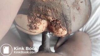 Girl pooping her pantyhose the fucked by big black cock