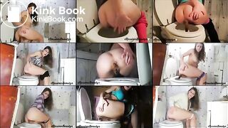 Shitting female assholes compilation