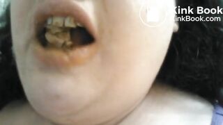 BBW eating scat and puking