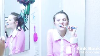 Teen Brushes Her Teeth With Poop In the Morning