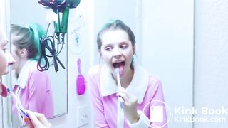 Teen Brushes Her Teeth With Poop In the Morning