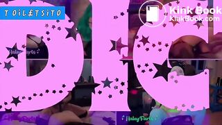 Teen brat pooping on her slave