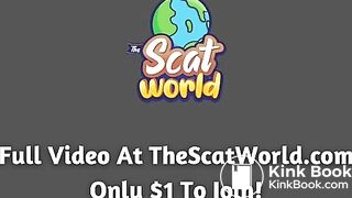 Indica Pooping On The Toilet And Looking Behind Her!