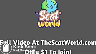 Indica Pooping On The Toilet And Looking Behind Her!