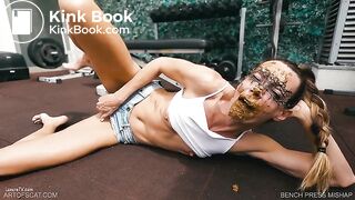 Shitting in the gym and licking and face smearing