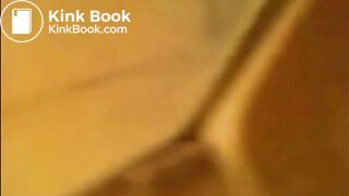 Skinny babe shitting with tanga