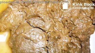 Messy panty poop solo whore in action
