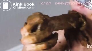 Professional Porn Star  Shit SCat chewer with dildo