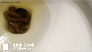 Pretty Girl Pooping On The Toiletbowl