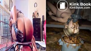 shit eating by slave on reality vs on anime