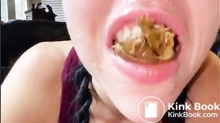 Messy scat deepthroat with vomit