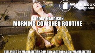 Brooke Maddison Morning Cowshed Routine in Cowshit