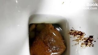 Lots of shit from sexy blonde ass