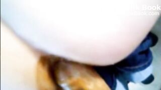 Girl anal fucked with shit