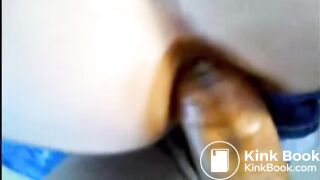 Girl anal fucked with shit