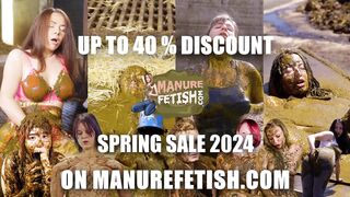ManureFetish Spring Sale 40 % discount - Girls in cowshit