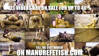 ManureFetish Spring Sale 40 % discount - Girls in cowshit