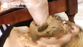 Extreme latina slave slut forced scat swallowing