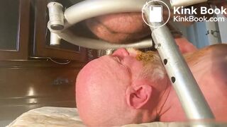 feeding diarrhea to grampa