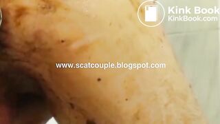 SET 5 TRANSVESTITE IN BLUE SWIMSUIT LATEX COVERED