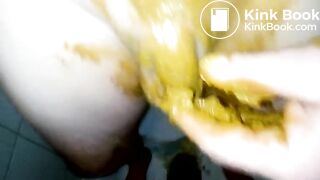 Messy diaper scat and smear
