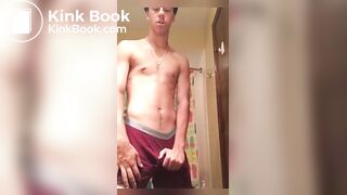 Scat boys black and white hunks poop