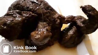 Enormous turd from tight asshole - Scat Fan Club