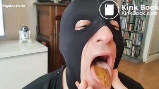 covered with puke and shit