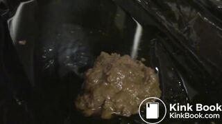 slut with body covered with shit