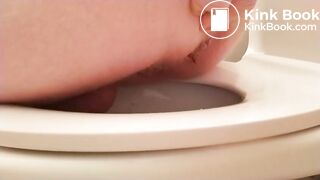 Poop on toilet - Gay into Rubber and Scat