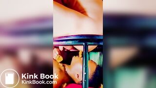 Black Toilet Faggot Eats Shit