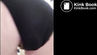 Cassie shits in black panties