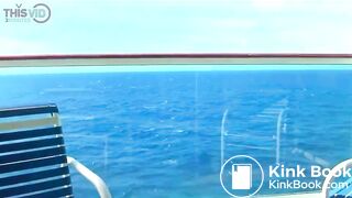 Blonde shitting on a cruise