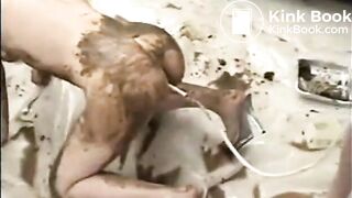 Scat Lesbians Spray & Drink Shitty Enemas