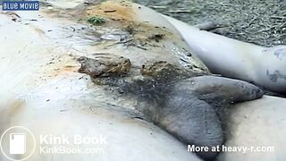 Disgusting Scat Cocksucking in Forest (Threesome)