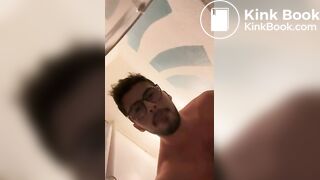 good looking man shitting