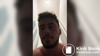 good looking man shitting