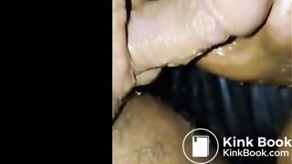 Bat Shit Crazy Slut Sucks Shit covered cock