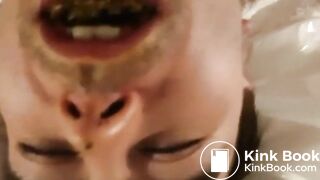 chewing shit and sucking dick