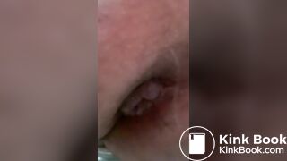 Pushing on the toilet