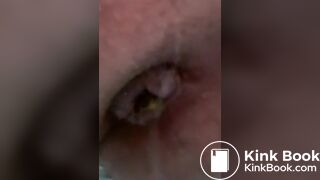 Pushing on the toilet