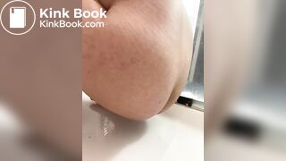 Emo Femboy Twink Poops on his shower floor