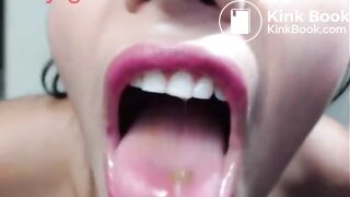 Young slut shitting with balls and taste