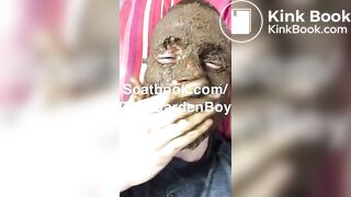 Scat boy eating shit