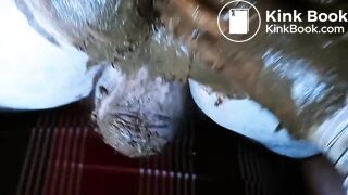 Scat fisting Dad