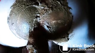 Scat fisting Dad