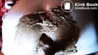 Scat fisting Dad