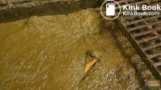 Betty submerges completely in shit