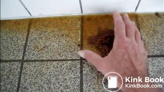 enema gegen die Wand gespritzt