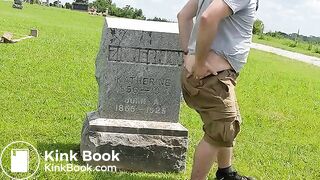 Public Cemetery Gravestone Shit